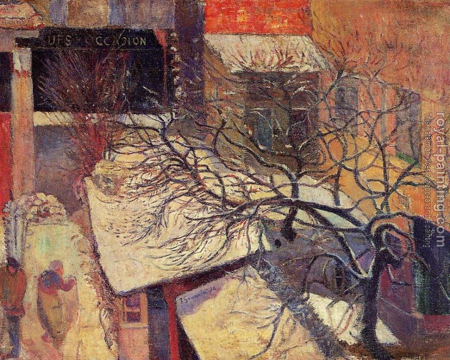 Paul Gauguin : Paris in the Snow